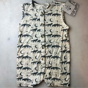 Kate Quinn Coyote Moon Bamboo Button Shortie 6-12 months NWT